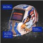 Nuzamas Fonctionne à l'énergie solaire Auto Assombrissement soudeur Masque de soudure protection Tête d'aigle pour arc TIG MIG b
