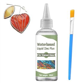 WAN2TLK Flux liquide à souder 100 ml – Flux de vitrail pour travaux de soudure