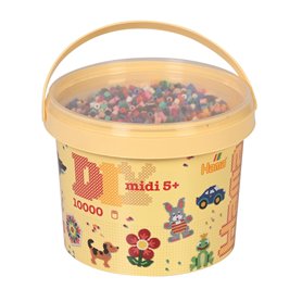 HAMA - 180-67 - Midi Baril 10000 Perles Mixte 22 Coul New