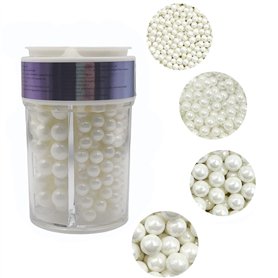 160g de perles de sucre comestibles blanches pour décoration de gâteaux