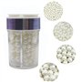 160g de perles de sucre comestibles blanches pour décoration de gâteaux