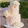 160g de perles de sucre comestibles blanches pour décoration de gâteaux, toppers de cupcakes et décorations de biscuits pour mar