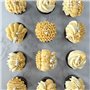 160g de perles de sucre comestibles blanches pour décoration de gâteaux, toppers de cupcakes et décorations de biscuits pour mar