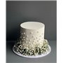 160g de perles de sucre comestibles blanches pour décoration de gâteaux, toppers de cupcakes et décorations de biscuits pour mar