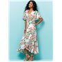Butterick 6554 E5 Robe Portefeuille en Tissu Multicolore 17 x 0,5 x 22 cm