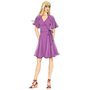 Butterick 6554 E5 Robe Portefeuille en Tissu Multicolore 17 x 0,5 x 22 cm