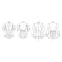 Vogue Patterns V1875B5 Patrons de hauts/gilets pour femme Taille 36 à 44