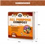 Compost sans Tourbe de Coco et de Coco. Terreau de rempotage avec 6 Mois de Nutrition. Terreau de Coco pour Plantes d'intérieur/