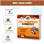 Compost sans Tourbe de Coco et de Coco. Terreau de rempotage avec 6 Mois de Nutrition. Terreau de Coco pour Plantes d'intérieur/