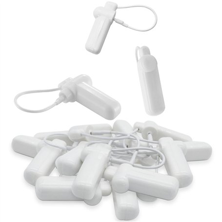 Lot de 100 étiquettes de sécurité EAS avec cordon de 150 mm