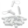Lot de 100 étiquettes de sécurité EAS avec cordon de 150 mm