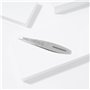 TWEEZERMAN Pince à épiler à manche large (pointes inclinées, épilation des sourcils, qualité professionnelle, acier inoxydable),