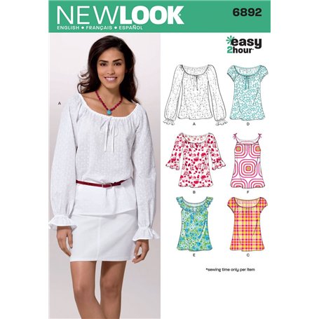 New Look NL6892 Patron de Couture T-Shirt + Top 22 x 15 cm