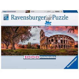 Ravensburger- Cœur Puzzle Colisée dans Le Soir Rouge Adulte