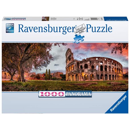 Ravensburger- Cœur Puzzle Colisée dans Le Soir Rouge Adulte