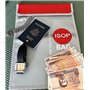 Sac de Documents Sécuritaire Ignifugé pour Argent 38x28cm Caisses à Monnaie Non-Démangeant Enduit de Silicone Sac étanche étanch