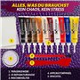 Coconix Kit de Réparation Cuir et Vinyle | Répare déchirures, Trous, Rayures et écaillages sur Meubles, sièges Auto et Vestes | 
