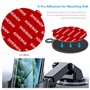 6pcs 70mm Cercle Autocollants Double Face Résistants