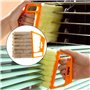 Zliger 4 Pièces Brosse de Nettoyage Stores Volets Duster Lattes Nettoyant à Poussière Accessoire de Nettoyage Stores Brosse de N