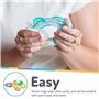 Nuby IcyBite Anneaux empilables – Anneau de dentition apaisant | Plusieurs surfaces de dentition | Passe au réfrigérateur | À pa
