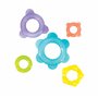 Nuby IcyBite Anneaux empilables – Anneau de dentition apaisant | Plusieurs surfaces de dentition | Passe au réfrigérateur | À pa