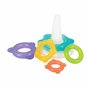 Nuby IcyBite Anneaux empilables – Anneau de dentition apaisant | Plusieurs surfaces de dentition | Passe au réfrigérateur | À pa