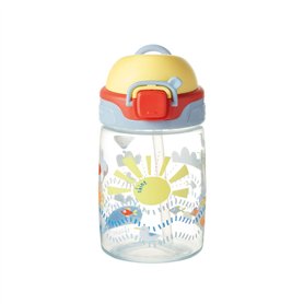 Nuby Super Straw – Tasse avec Paille Adapté pour les Enfants | Poignée de transport | 360ml | +12 Mois