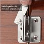 Loquet Porte Cadenas,RoadLoo 4 Pièces Porte à Pêne Petite Antivol Loquet,Acier Inoxydable Cadenas Moraillon Loquet de Portail av