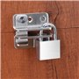Loquet Porte Cadenas,RoadLoo 4 Pièces Porte à Pêne Petite Antivol Loquet,Acier Inoxydable Cadenas Moraillon Loquet de Portail av