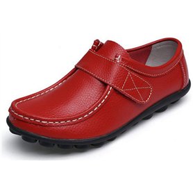 Yooeen Mocassins Femme Chaussures de Travail Plates Loafers en Cuir Loisir Casual Bateau Chaussures de Conduite de Ville