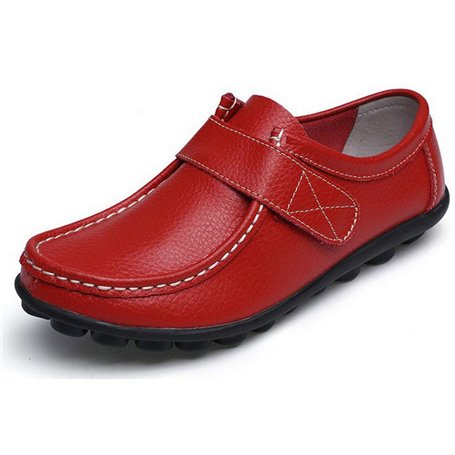 Yooeen Mocassins Femme Chaussures de Travail Plates Loafers en Cuir Loisir Casual Bateau Chaussures de Conduite de Ville