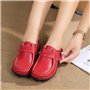 Yooeen Mocassins Femme Chaussures de Travail Plates Loafers en Cuir Loisir Casual Bateau Chaussures de Conduite de Ville