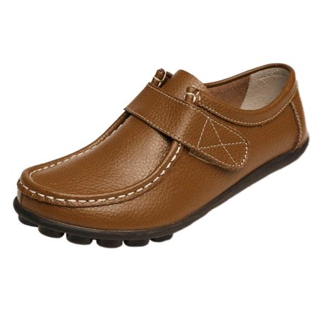 Yooeen Mocassins Femme Chaussures de Travail Plates Loafers en Cuir Loisir Casual Bateau Chaussures de Conduite de Ville