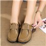 Yooeen Mocassins Femme Chaussures de Travail Plates Loafers en Cuir Loisir Casual Bateau Chaussures de Conduite de Ville