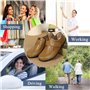 Yooeen Mocassins Femme Chaussures de Travail Plates Loafers en Cuir Loisir Casual Bateau Chaussures de Conduite de Ville