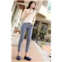 Yooeen Mocassins Femme Chaussures de Travail Plates Loafers en Cuir Loisir Casual Bateau Chaussures de Conduite de Ville Réglabl