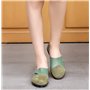 Yooeen Mocassins Femme Chaussures de Travail Plates Loafers en Cuir Loisir Casual Bateau Chaussures de Conduite de Ville Réglabl