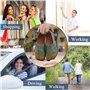 Yooeen Mocassins Femme Chaussures de Travail Plates Loafers en Cuir Loisir Casual Bateau Chaussures de Conduite de Ville Réglabl