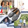 Yooeen Mocassins Femme Chaussures de Travail Plates Loafers en Cuir Loisir Casual Bateau Chaussures de Conduite de Ville Réglabl