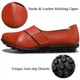 Yooeen Mocassins Femme Chaussures de Travail Plates Loafers en Cuir Loisir Casual Bateau Chaussures de Conduite de Ville