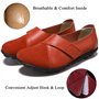 Yooeen Mocassins Femme Chaussures de Travail Plates Loafers en Cuir Loisir Casual Bateau Chaussures de Conduite de Ville