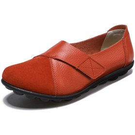 Yooeen Mocassins Femme Chaussures de Travail Plates Loafers en Cuir Loisir Casual Bateau Chaussures de Conduite de Ville