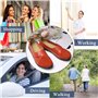 Yooeen Mocassins Femme Chaussures de Travail Plates Loafers en Cuir Loisir Casual Bateau Chaussures de Conduite de Ville