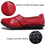 Yooeen Mocassins Femme Chaussures de Travail Plates Loafers en Cuir Loisir Casual Bateau Chaussures de Conduite de Ville