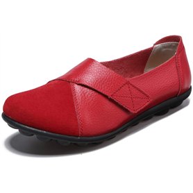 Yooeen Mocassins Femme Chaussures de Travail Plates Loafers en Cuir Loisir Casual Bateau Chaussures de Conduite de Ville