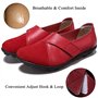 Yooeen Mocassins Femme Chaussures de Travail Plates Loafers en Cuir Loisir Casual Bateau Chaussures de Conduite de Ville
