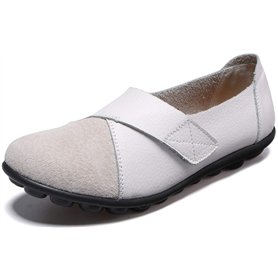 Yooeen Mocassins Femme Chaussures de Travail Plates Loafers en Cuir Loisir Casual Bateau Chaussures de Conduite de Ville