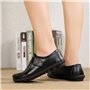 Yooeen Mocassins Femme Chaussures de Travail Plates Loafers en Cuir Loisir Casual Bateau Chaussures de Conduite de Ville Réglabl