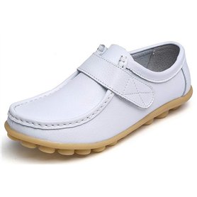 Yooeen Mocassins Femme Chaussures de Travail Plates Loafers en Cuir Loisir Casual Bateau Chaussures de Conduite de Ville