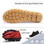 Yooeen Mocassins Femme Chaussures de Travail Plates Loafers en Cuir Loisir Casual Bateau Chaussures de Conduite de Ville
